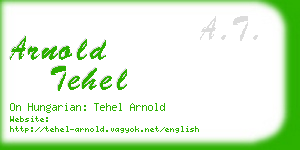 arnold tehel business card